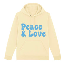 Load image into Gallery viewer, Peace &amp; Love Hoodie - Mellow Yellow