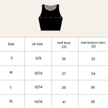 Load image into Gallery viewer, Longline Crop Bra - Black