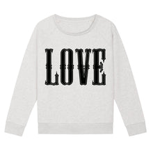 Load image into Gallery viewer, Love Sweatshirt - Cream &amp; Black