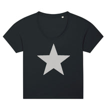 Load image into Gallery viewer, Silver Star Tee - Black