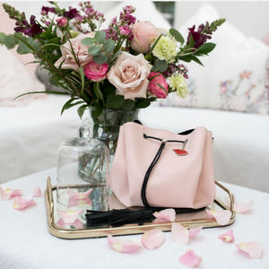 Donna May London Lay Flat Make up Bag - Blush Pink