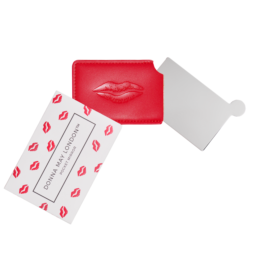 Donna May London Pocket Mirror - Red