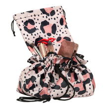 Load image into Gallery viewer, Donna May London Lay Flat Bag Nude Animal Print