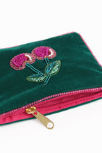 Load image into Gallery viewer, Cherries Velvet Pouch - Small