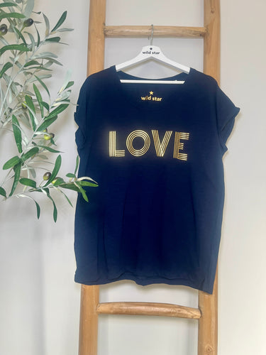 Navy Love Tee  - Sample Sale