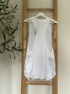 Muscle Vest White  - Sample Sale
