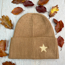 Load image into Gallery viewer, Star Beanie - Biscuit