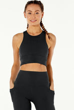 Load image into Gallery viewer, Longline Crop Bra - Black
