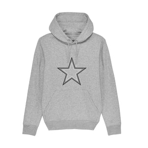 Star Hoodie - Marl Grey