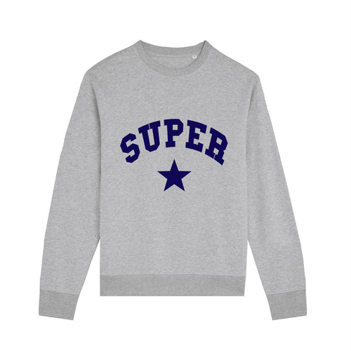 Super Star Sweatshirt - Grey & Navy