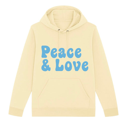 Peace & Love Hoodie - Mellow Yellow