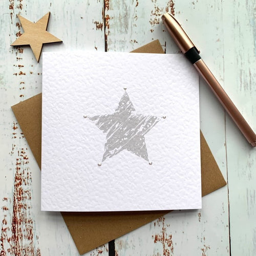Grey Star Card