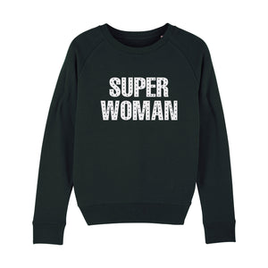 Super Woman Sweatshirt - Black & White
