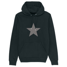 Load image into Gallery viewer, Glitter Star Hoodie - Black