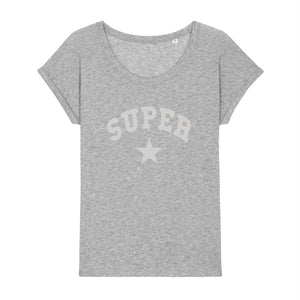 Super Star Tee - Grey/Silver