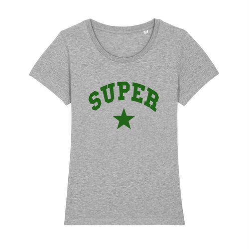 Super Star Tee - Marl & Green