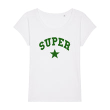 Load image into Gallery viewer, Super Star Tee - White/Green